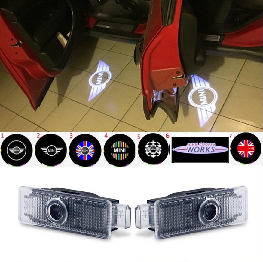 

Car Door Welcome Lights Projector Logo For BMW Mini Cooper R55 R57 R58 R59 R60 Clubman Countryman S JCW F54 F55 F56 F57