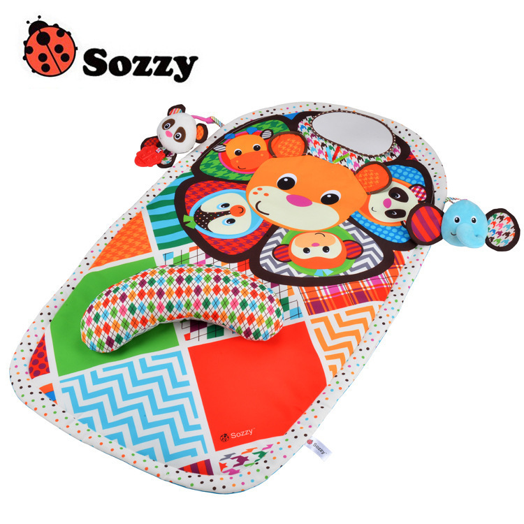 Sozzy Baby Cute Cartoon Animal Plush Doll Multifunctional Crawling waterproof diaper mat Big Size game blanket-image-416026719