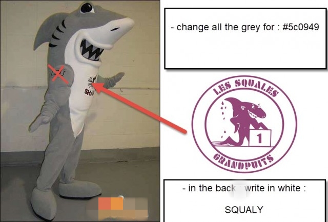 

Custom shark mascot costume Adult Size add logo free shipping, Grey