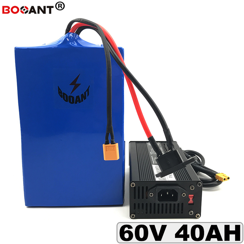 

60V 40AH E-Bike Scooter Lithium Battery 16S 60V Electric bike Battery pack for Bafang BBSHD 1500W 2000W 3000W Motor +5A Charger