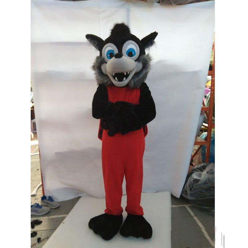 

2018 High quality hot Cosply diy New Arrival Popular Animal Gray Wolf Plush Mascot Costume for Christmas, As picture