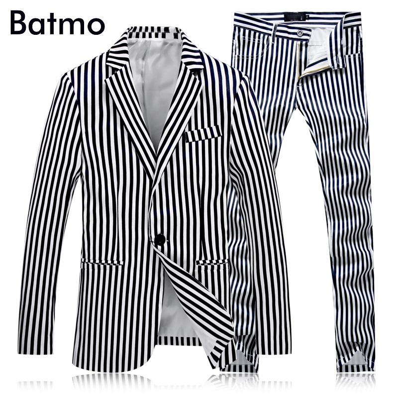 

2017 new arrival spring striped white wedding suits men,high quality strip suits men,size M,l,XL,XXL,,XXXXL jacket+pants, 706 pants