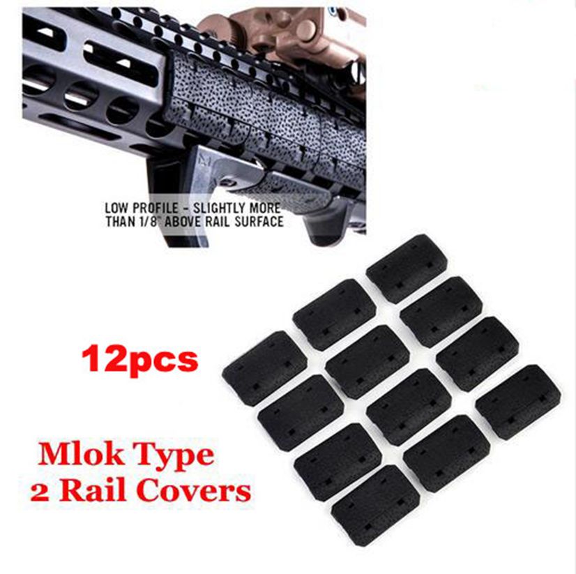 

Tactical Mlok Type 2 Rail Covers eMag Pul TYPE 2 M lok SLOT SYSTEM Rail Panel 12 Pcs For Outdoor Hunting Mount