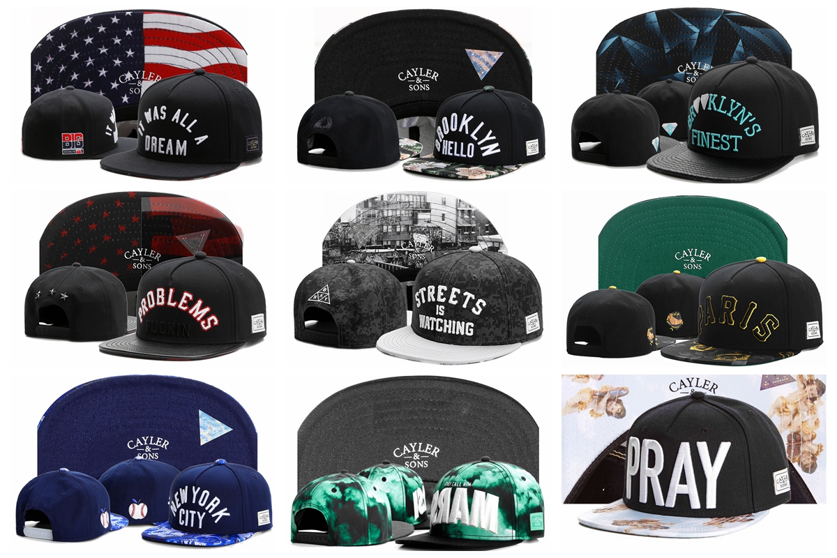 

2018 Hot Selling Men Women Cayler & Sons embroidery Dad Hat Baseball Caps Style Fashion Unisex Hip-hop snapback Cap Hats