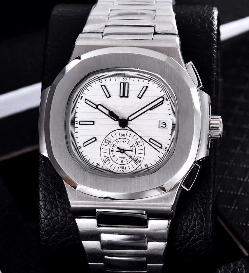 

High Quality Stainless steel bracelet Mens Watch Nautilus 40.5mm Automatic Movement Mens Watch 5980/1A-019 Transparent Back, Blue
