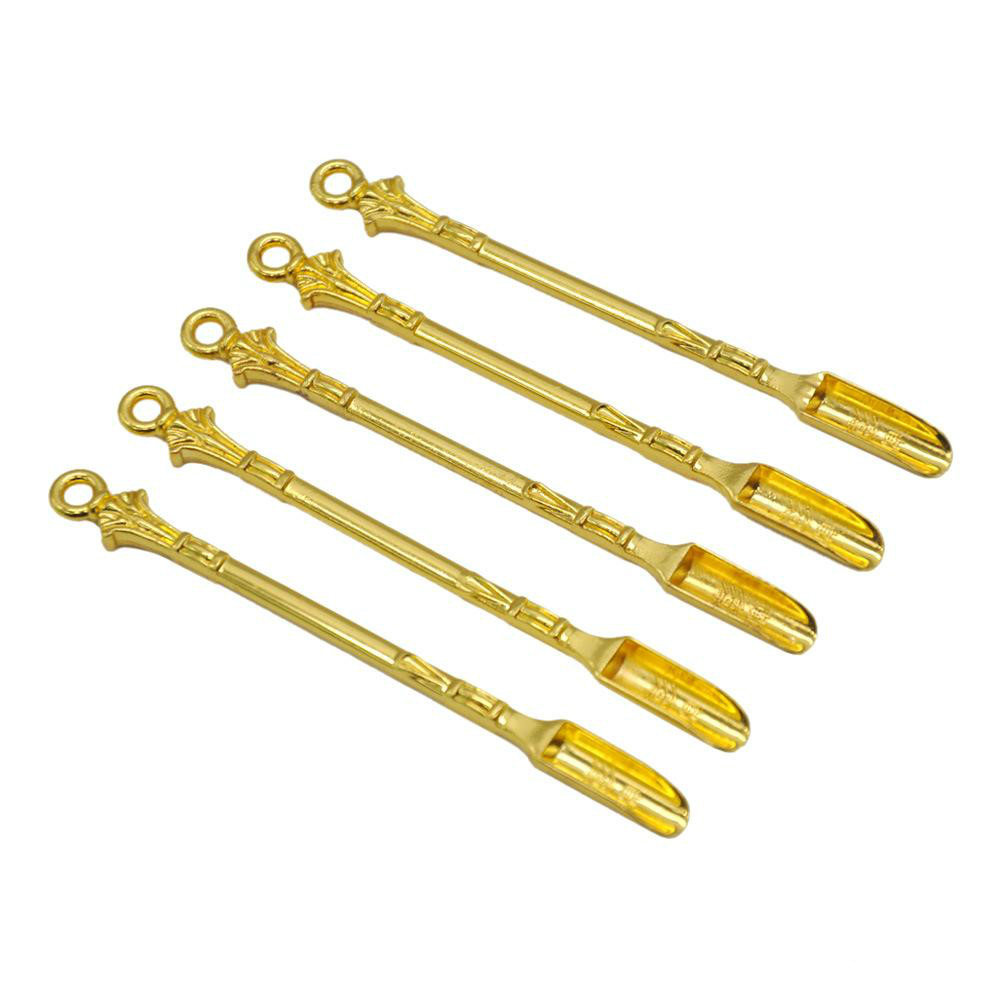

85mm Gold Wax Dabbers Smoking Dab Rigs Smok Gadgets Dry Herb Tools Wax Pen Pipe Bongs Kitchen Accessories