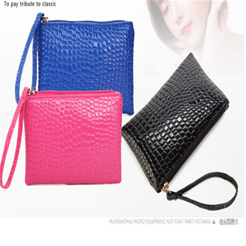 

2018 new cosmetic bag Korean fashion mobile phone bag clutch girl bag, Blue