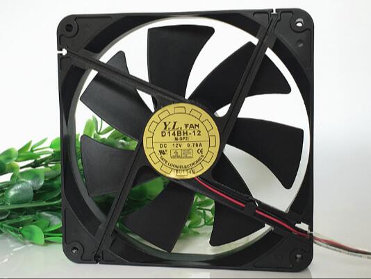 for Y.L.Fan D14BH-12 14cm 14025 12V 0.70A Large air Volume Silent Fan