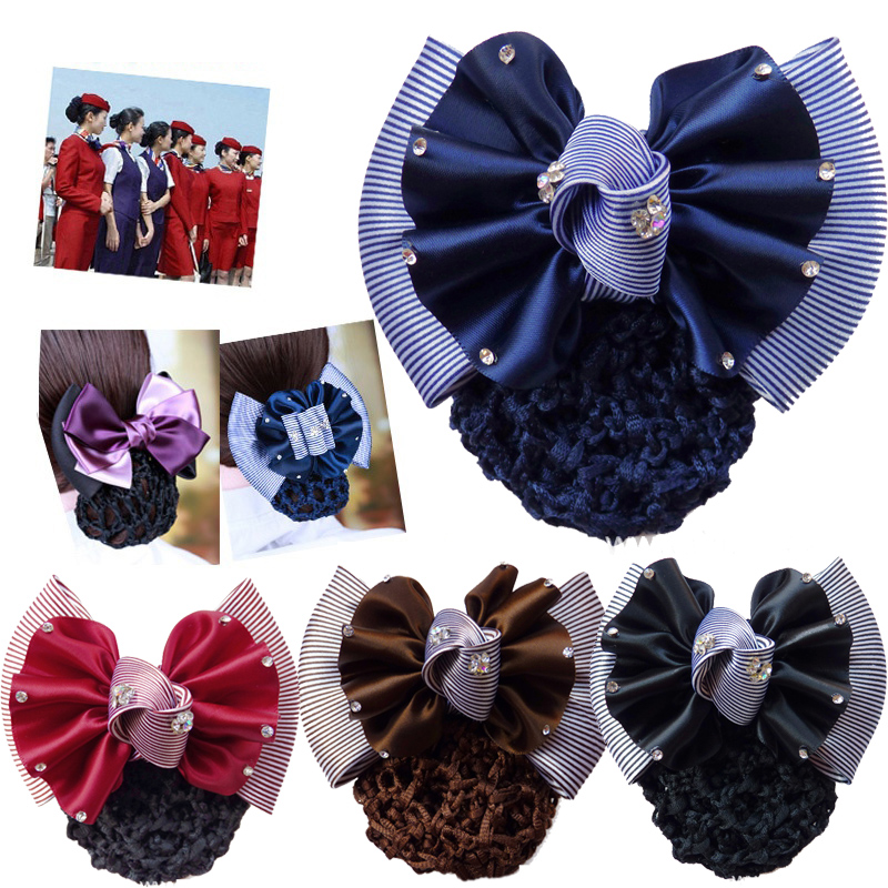 

Bow Women Hair Snood Cover Bun Net Hair Clips Hairpins Hair Accessories for Women Girl Wedding Barrettes Headwear, Mix color