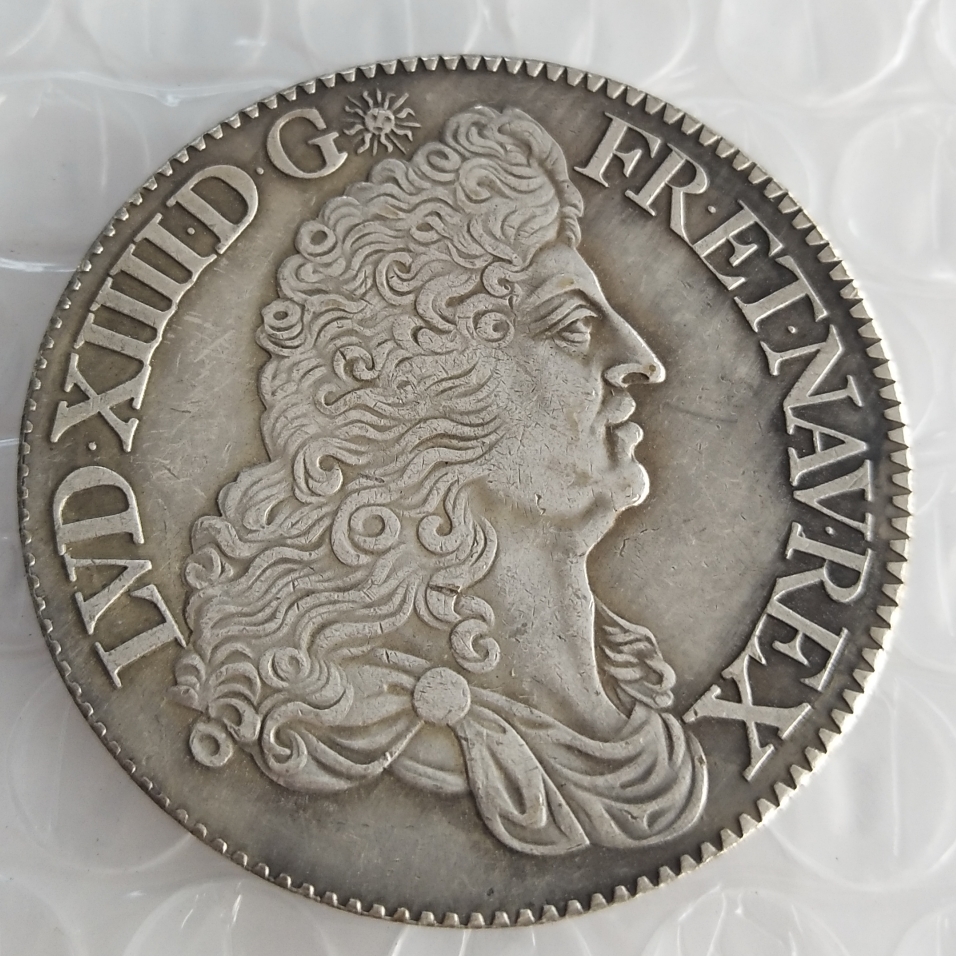 

France 1 Ecu - Louis XIV 1686 Copy Coins Brass Craft Ornaments replica coins home decoration accessories