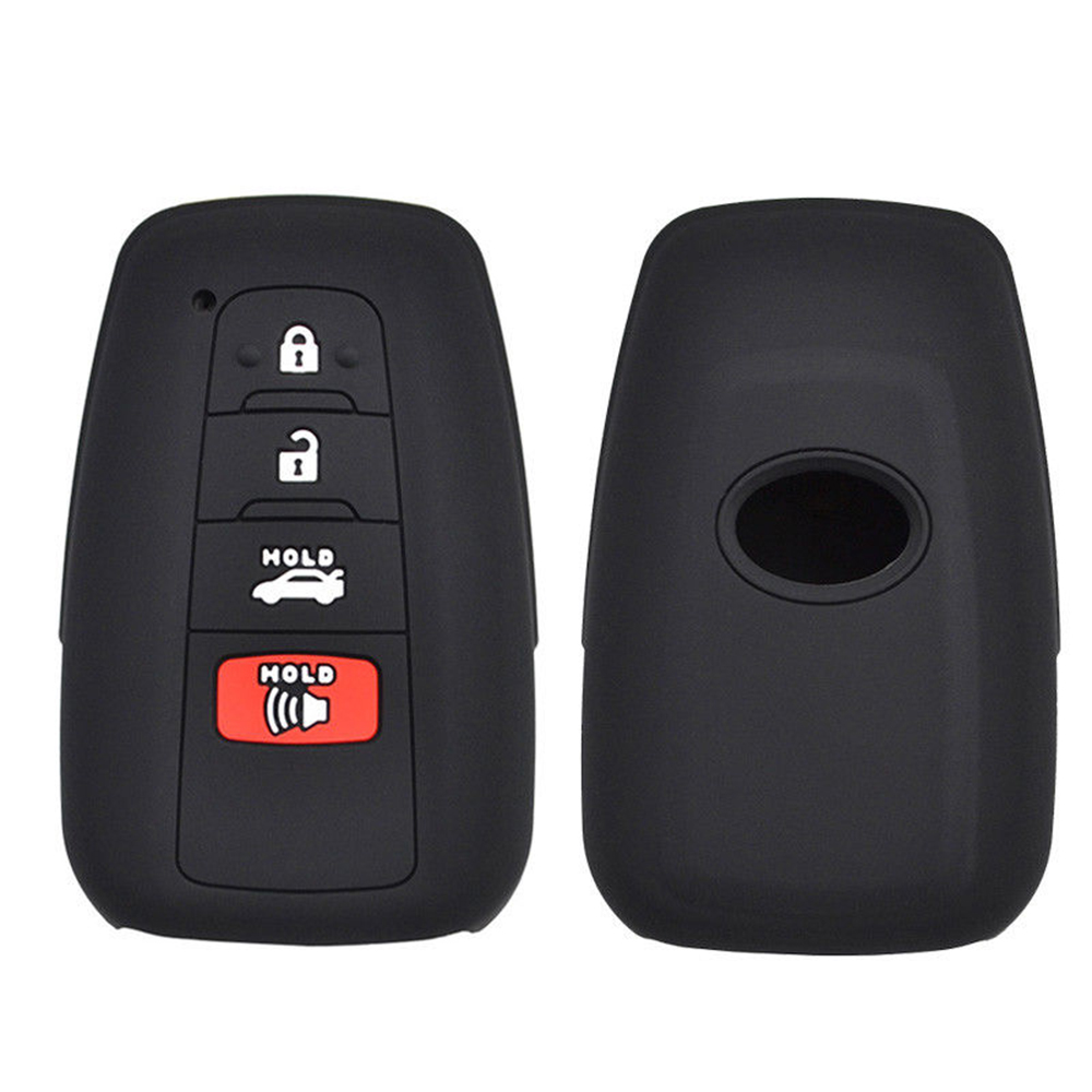 

Black Remote Smart Key Fob Cover Case Holder for Toyota Camry 2018 4 Button