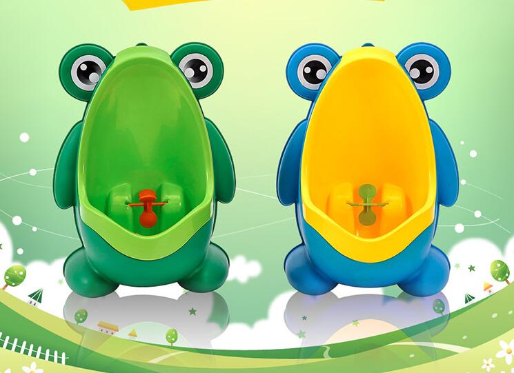 Enfants PP Grenouille enfants Support vertical urinoir mural urine Potty Groove Enfants Bébés garçons Urinoir Nouvelle Promotion mural Formation