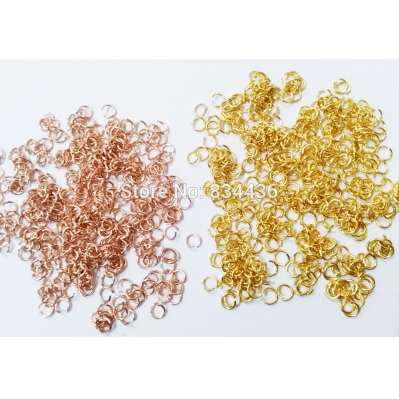 

Free Shipping gold rose gold color 0.6X4mm stainless steel jump rings DIY necklaces bracelets accessories jewelry parts 500pcs