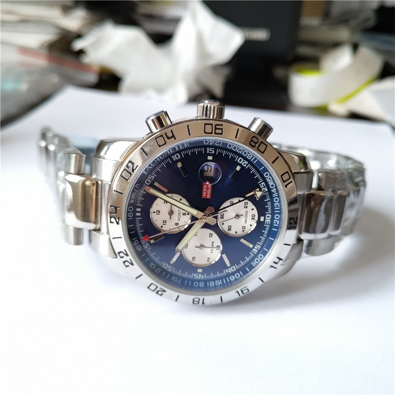 

High quality mechanical watch for man automatic watches stainless steel wristwatch Transparent Glass Back CP7, #3