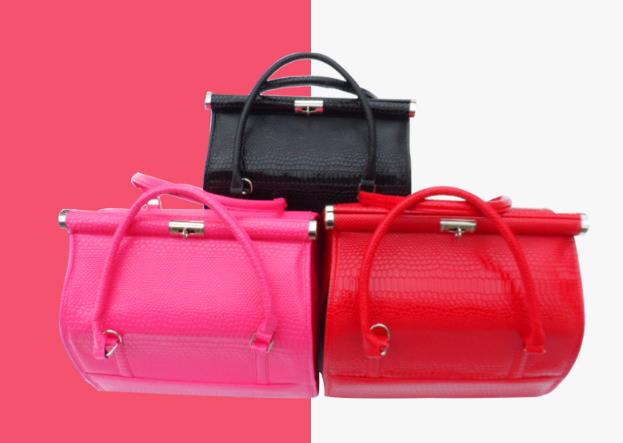

Women's Large High-capacity portable Handbag Makeup Cosmetic Bag Pure color zipper Storage Storage bag free shipping