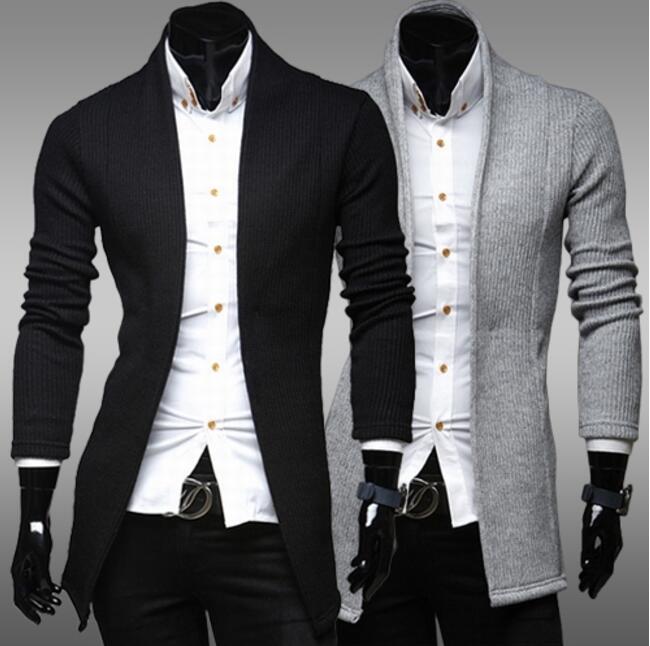 chandails de créateurs pour hommesNouveau cardigan simple manteau pull mince chandail à col en V pour hommes Vêtements pour hommes Chandails pour