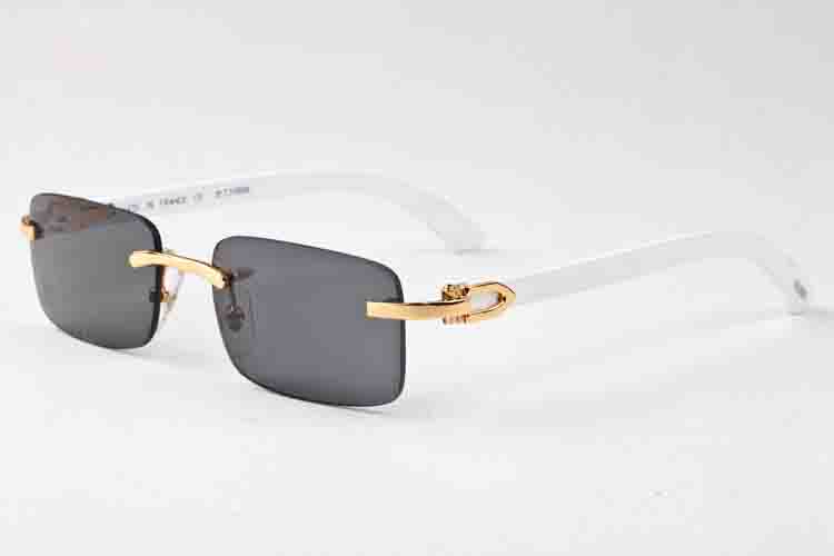 

best-selling brand sunglasses designer piloted fashionable retro color square sunglasses men's glass wood buffalo horn glasses come with box