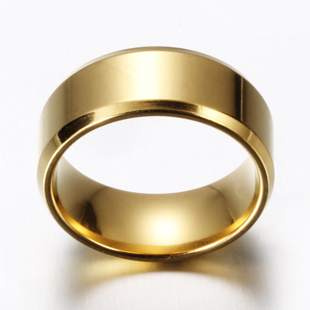 

Lujoyce Simple Style Stainless Steel Ring 3 Color Titanium Man's Ring High Quality Vintage Elegant Adult Jewelry
