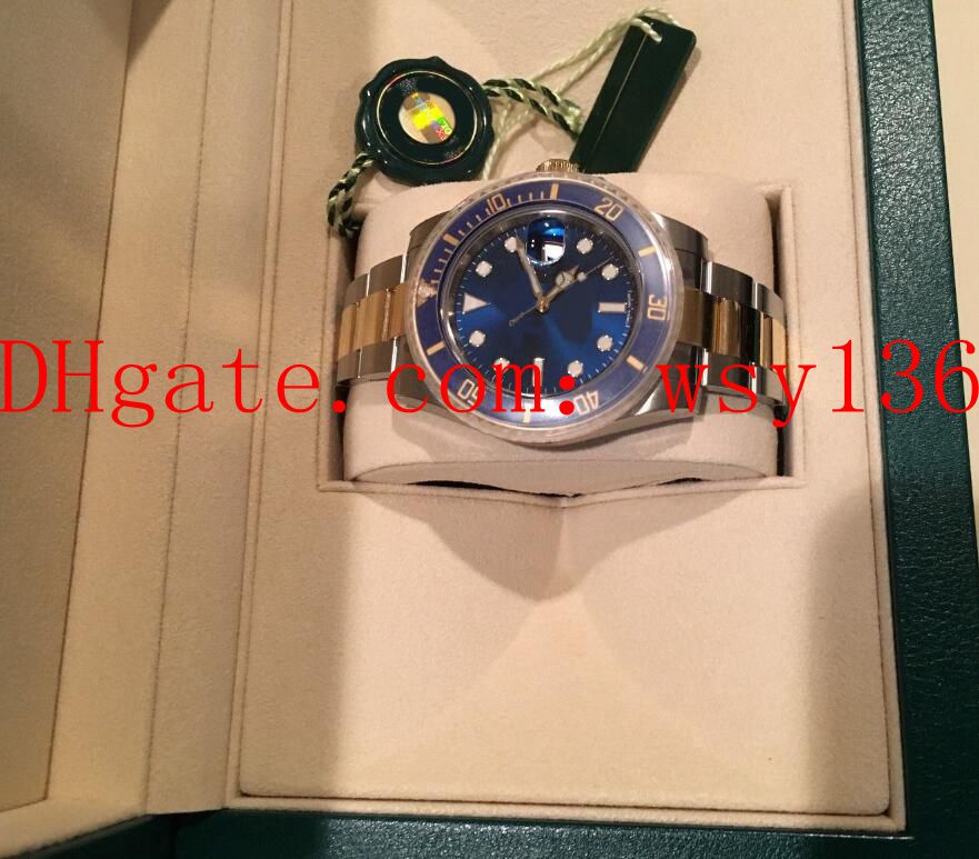 

Luxury High Quality 40MM 18K/Stee Date Blue Dial 116613 Ceramic BEZEL Asia 2813 Movement Automatic Mens Watch Original Box/Papers