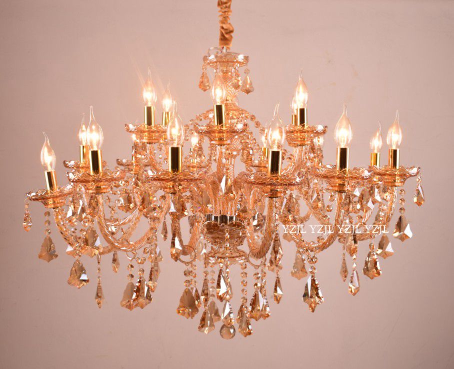 

Chandelier 18 light crystal living room stairs chandelier light crystal modern minimalist Villa Hotel chandelier crystal lamp
