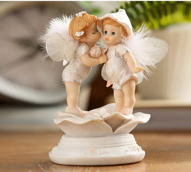 

Multi Design Europe Style Lifelike Resin Fairy Angle Figurine Children Room Decoration Home Decor Crafts DEC089