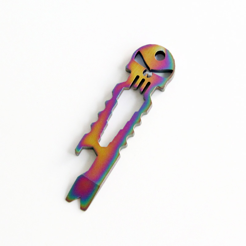 

COOL! Skull Multifunctional Survival Pocket Tool EDC Tool W/Spanner Pry bar Bottle opener Outdoor Gadgets
