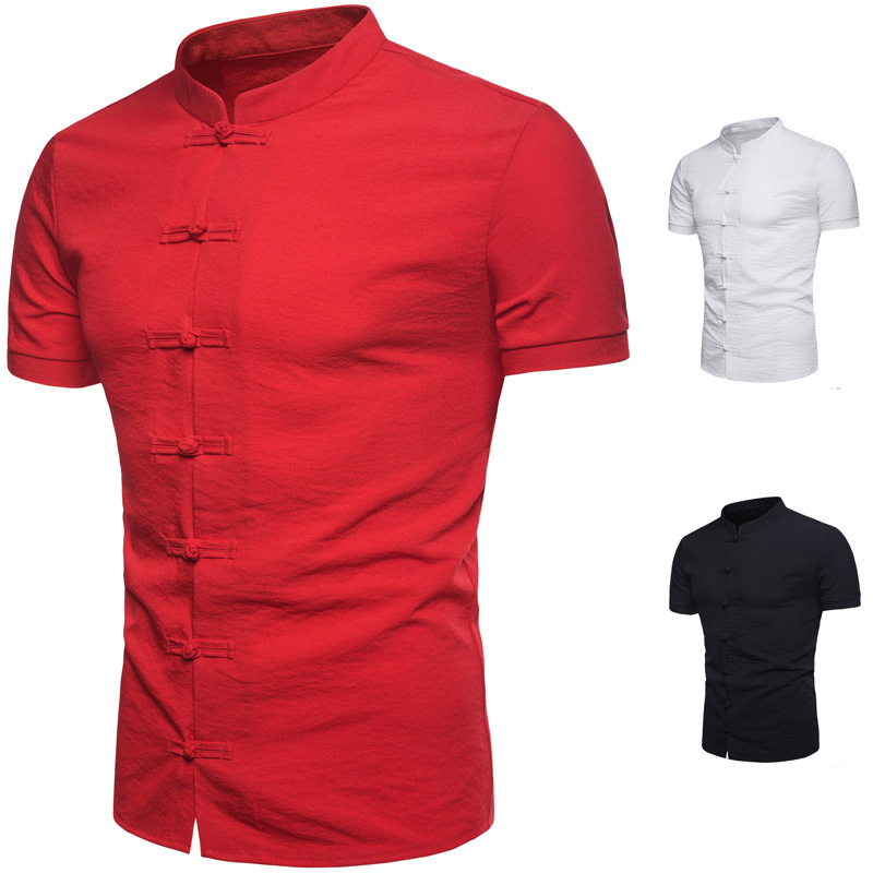 camisetas con cuello chino