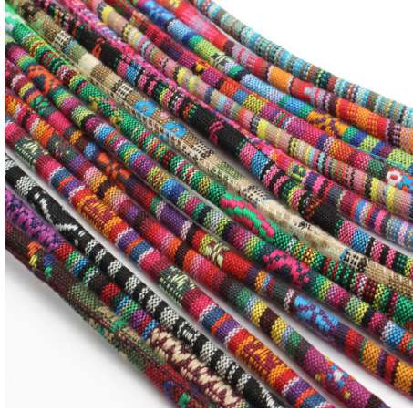 

XINYAO 5m/lot 16colors 6mm Colored Fabric Cotton Cord Rope String Jewelry Cords for Necklaces Bracelets Jewelry Making Supplies