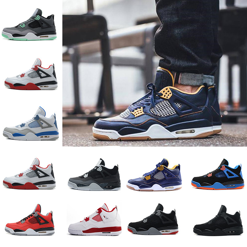 Livraison gratuite 2018 Haute Qualité 4 Mens Basketball Chaussures 4s Blanc Ciment Noir Rouge Superman Mode Sport Chaussures