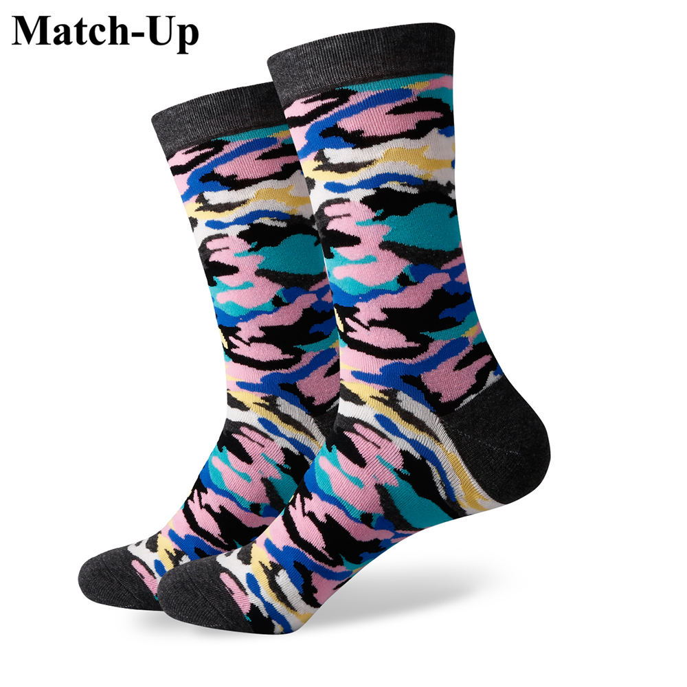 

Men's combed cotton brand men business casual socks Camouflage, 356