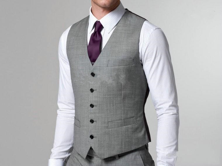 2019 gilet gris clair nouvelle vente chaude formel hommes nouvelle arrivée mode marié gilets gilet casual slim fit 621