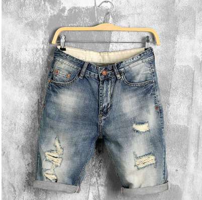 

DIMUSI summer denim shorts male jeans men jean shorts bermuda skate board harem mens jogger ankle ripped wave 38 40,PA028