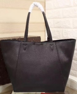 

LUXURY womens LOCKME real leather single shoulder bag shopping totes M42291 big size large Casual totes for mother43*28*17cm handbag v hasp, Black