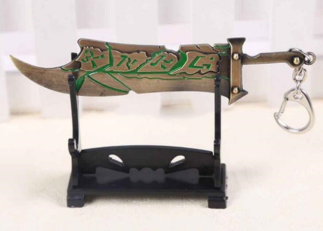 

30PCS League of LOL the Exile Riven Legend Keychain Metal Key Rings For Gift Key chain Jewelry for car key holder, Silver