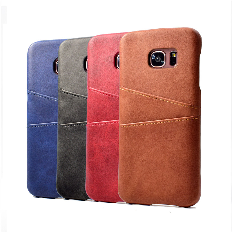 

PU Leather Coque For Samsung Galaxy S7 case Luxury Back Cover Card Holder Mobile Phone Cases For Samsung Galaxy S7 Edge, Blue
