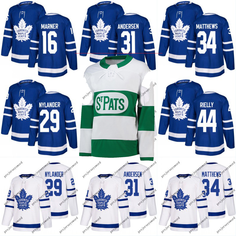 

#91 John Tavares Jersey Toronto Maple Leafs 8 Jake Muzzin 97 Joe Thornton 31 Frederik Andersen 24 Wayne Simmonds 44 Morgan Rielly Jerseys, Youth st. pats s-xl