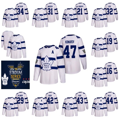 

2018 Stadium Series Toronto Maple Leafs Mens 43 Nazem Kadri 16 Mitch Marner 34 Auston Matthews 29 William Nylander Hockey Jerseys Stitched, As photo