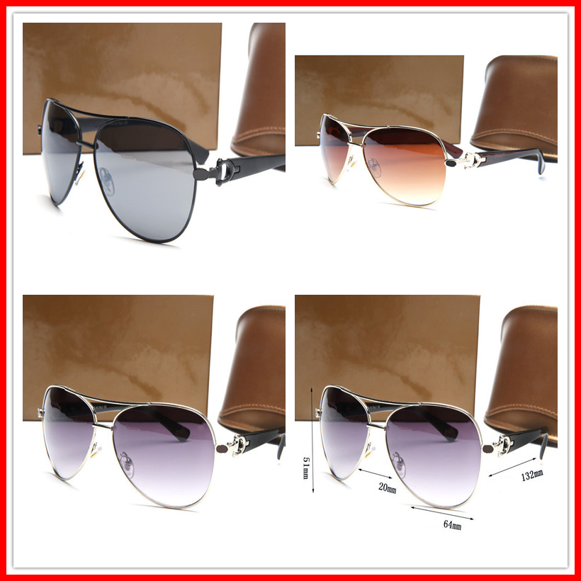 

Luxury Men Women Brand Designer New Large Frame Lens Mirror Top Quality UV Protection Lens With box