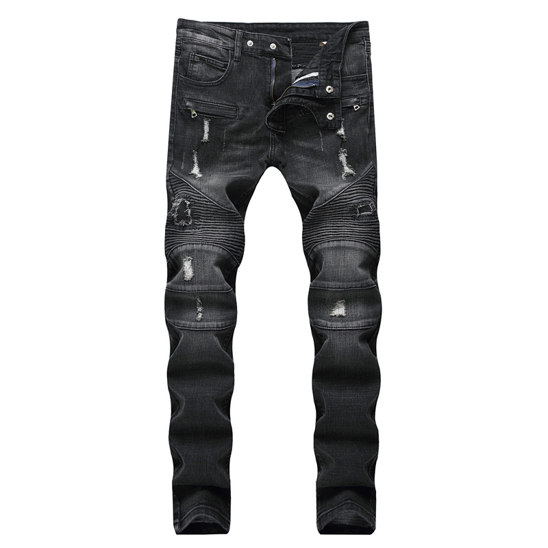 black biker jeans with gold zippers
