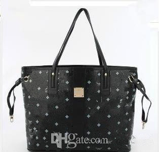 

High quality women's shoulder Totes bags designer totes purses ladies leather messenger bags 3 color, Black