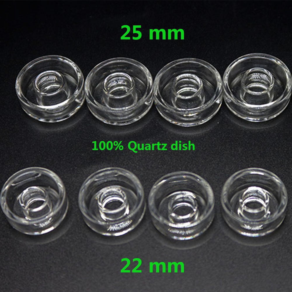 Smoking Hybird Titanium nail replacement 100% Real Quartz Dish High quality Dishes for Oil Rig Glass Bong Pipe-image-408821212