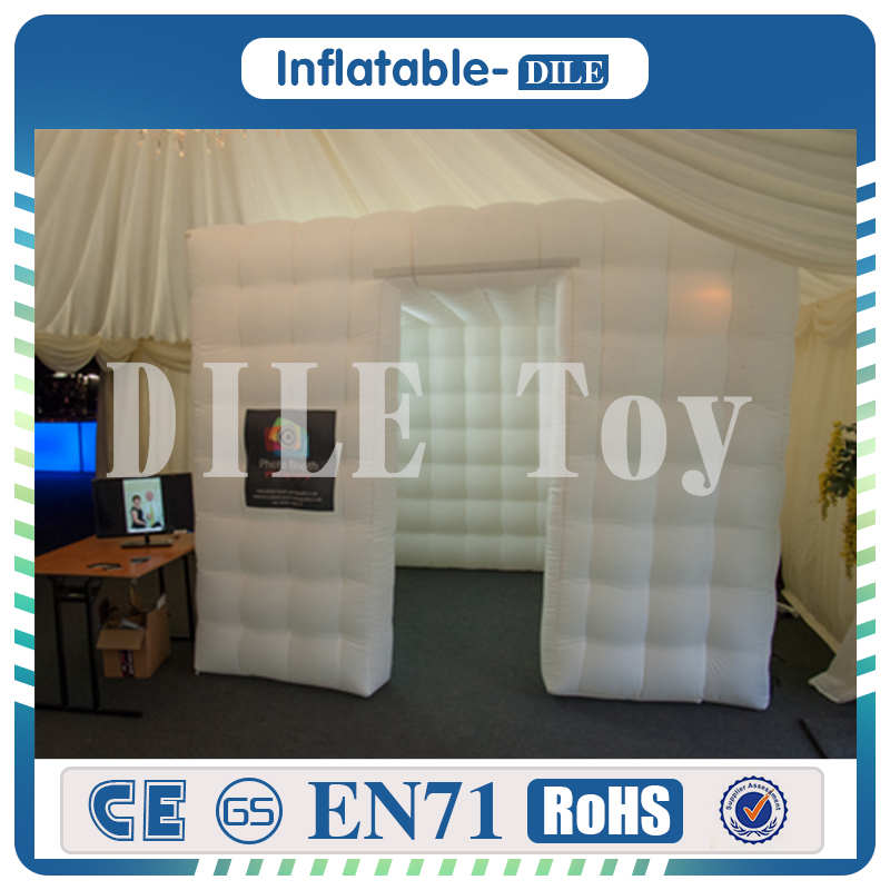 

Free Shipping Popular Sale LED Inflatable Photo Booth Case Portable Photo Booth Backdrops Customized Wedding Party Photo Booth