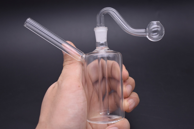 

10mm Glass Oil Burner Bong Water Pipes oil rigs bongs small mini oil burners dab rig hookah heady Smoking ash catcher for smoking