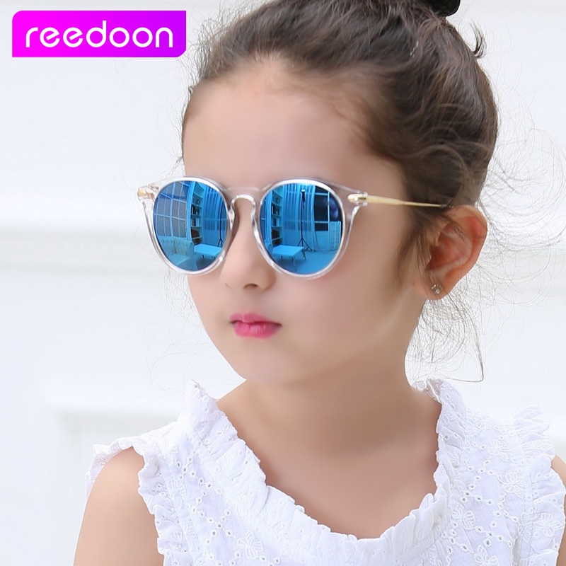 

Reedoon Kids Girls Sunglasses Polarized UV400 Mirror Lens Metal Frame Baby Eyewear Child Sun Glasses Cute infantil 2958 D18101302