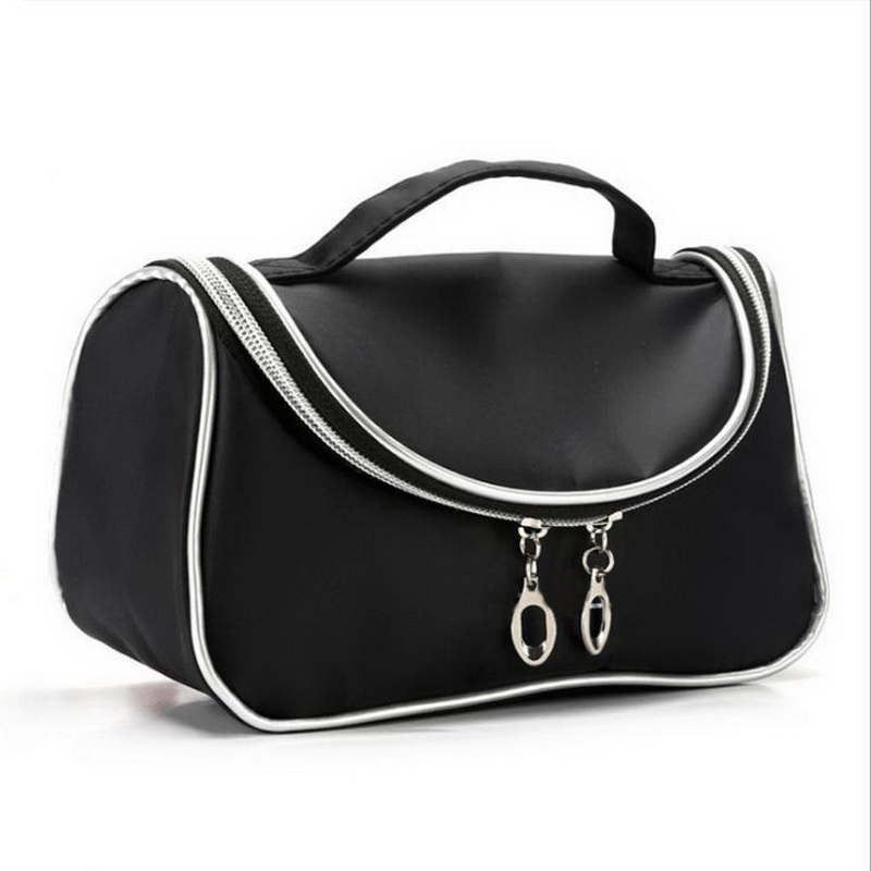 

Brand Cosmetic m c Makeup Bag Lady Travel Organizer Accessory Zipper Toiletry Makeup Bag With mirror Free shipping
