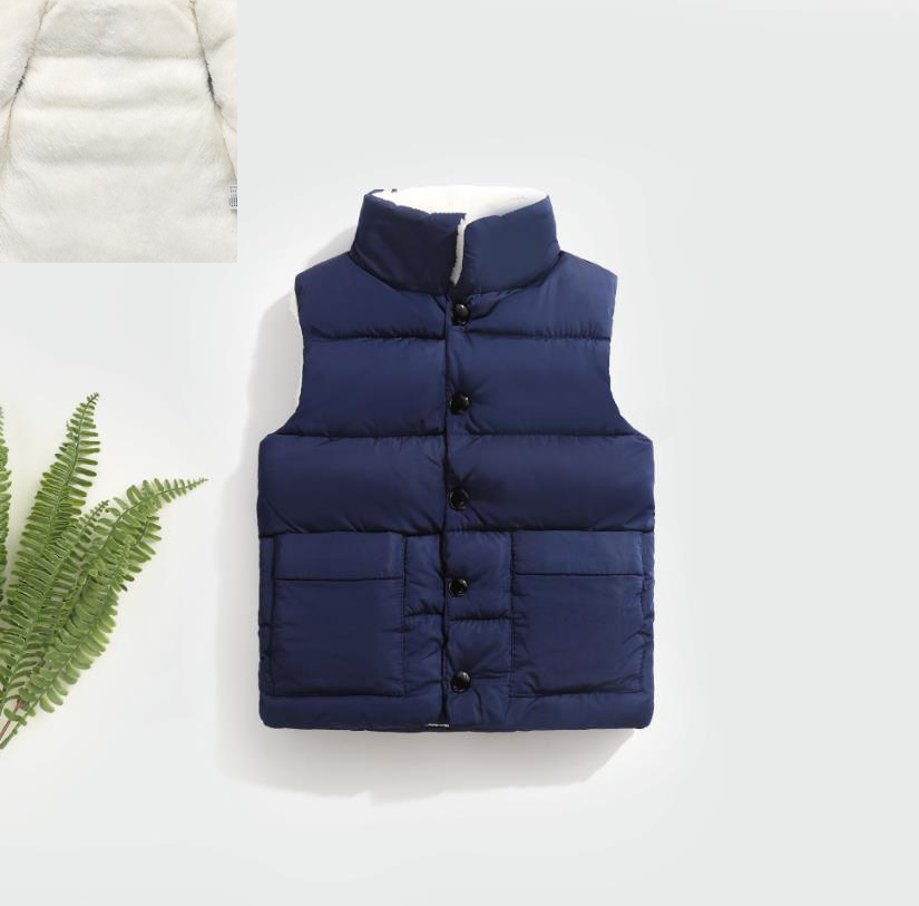 Navy inside with fur