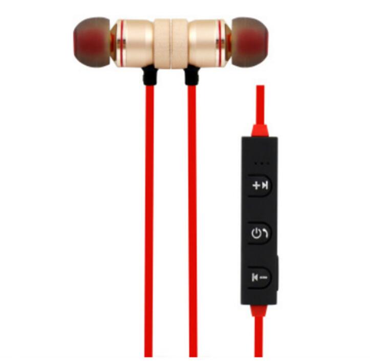 

Magnetic Bluetooth Headphones Headset Sports Wireless Metal XT-6 Stereo Universal Running Phone Earphone For Smart Phone Earbuds RIO 2019, Black