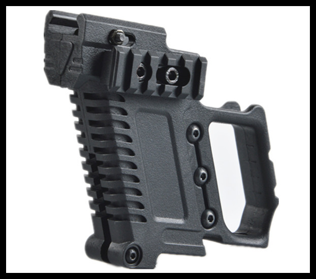 

Tactical magazine extend holder multi-function pistol holster tactical grips for GL accessories for G17 G18 G19, Black