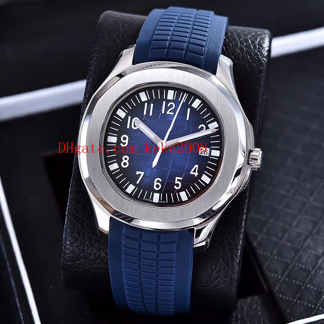 

4color Luxury Watch Aquanaut 5165- 0015167 Rubber Bands Strap Digital dial Mechanical Transparent Asia Movement Automatic Mens Watch Watches, Blue