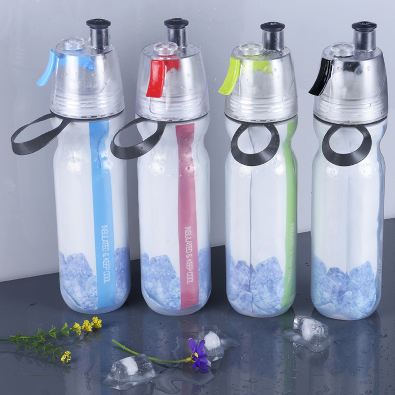 

2018 500ML Sport Water Bottle Spray Mist Cycling Outdoor Drinking Portable Cool Gym Sports Multi-purpose Moisturizing bottle
